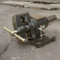5" Bench Vise Blacksmith Anvil 360° Swivel Base & Rotate Body Clamp