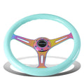 Nrg 35cm Minty Fresh Wood Grain Neo Chrome Spoke | Built Supply Co