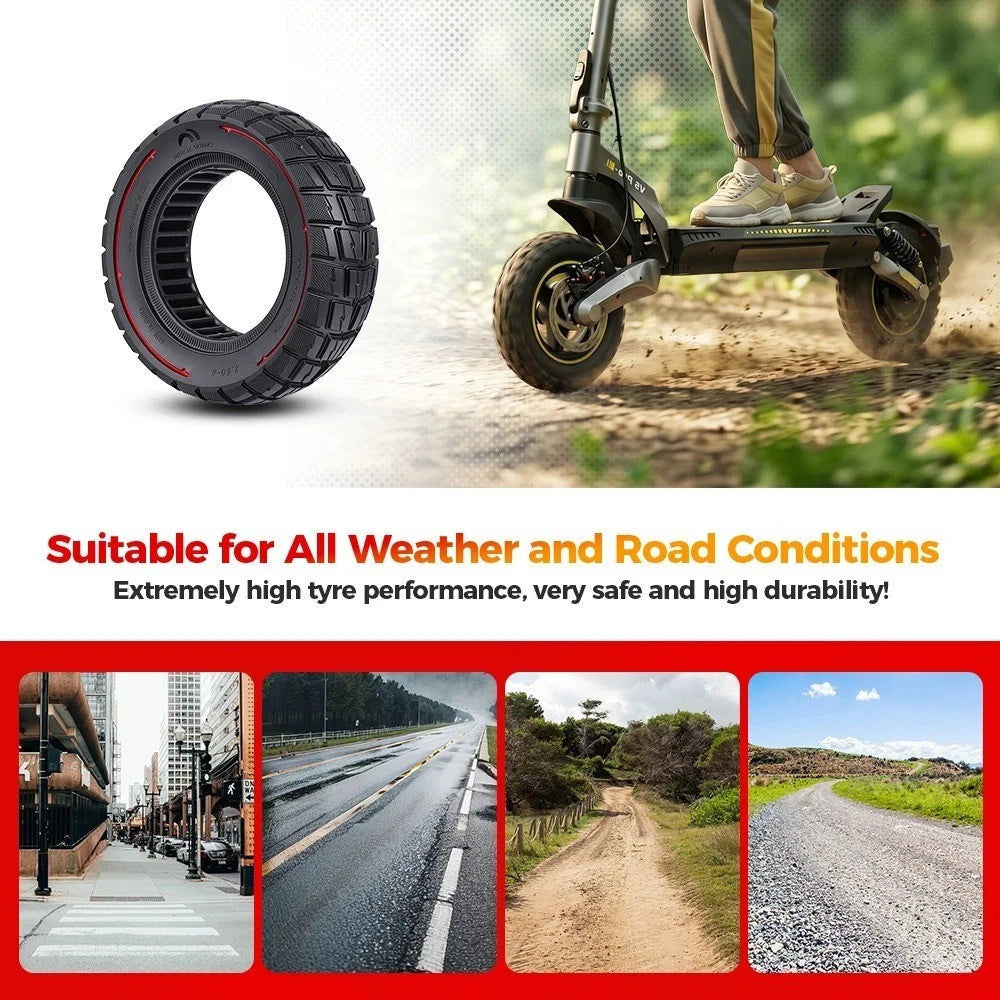 Solid 90/65-6.5 For Honeycomb Tire For Electric Scooter Puncture Proof