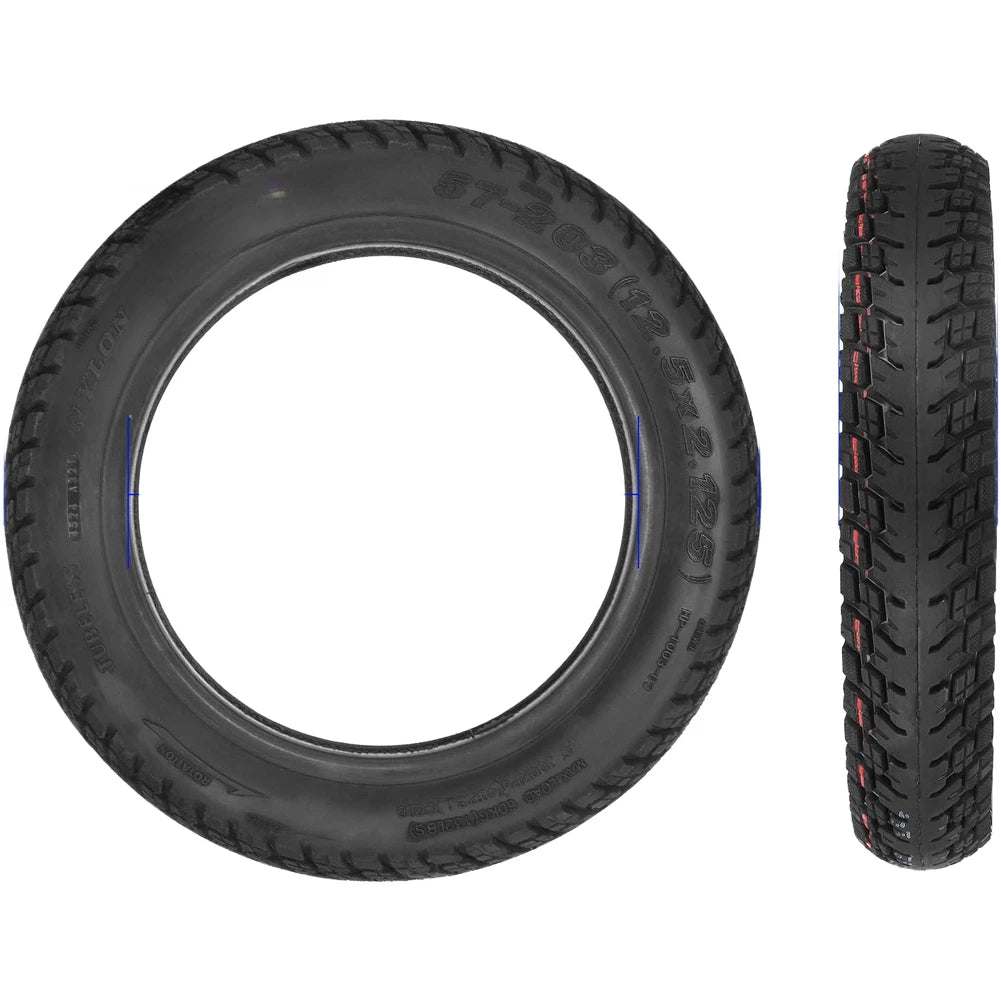 Black 12.5x2.125 57-203 Off Road Tire Compatible With For Xiaomi