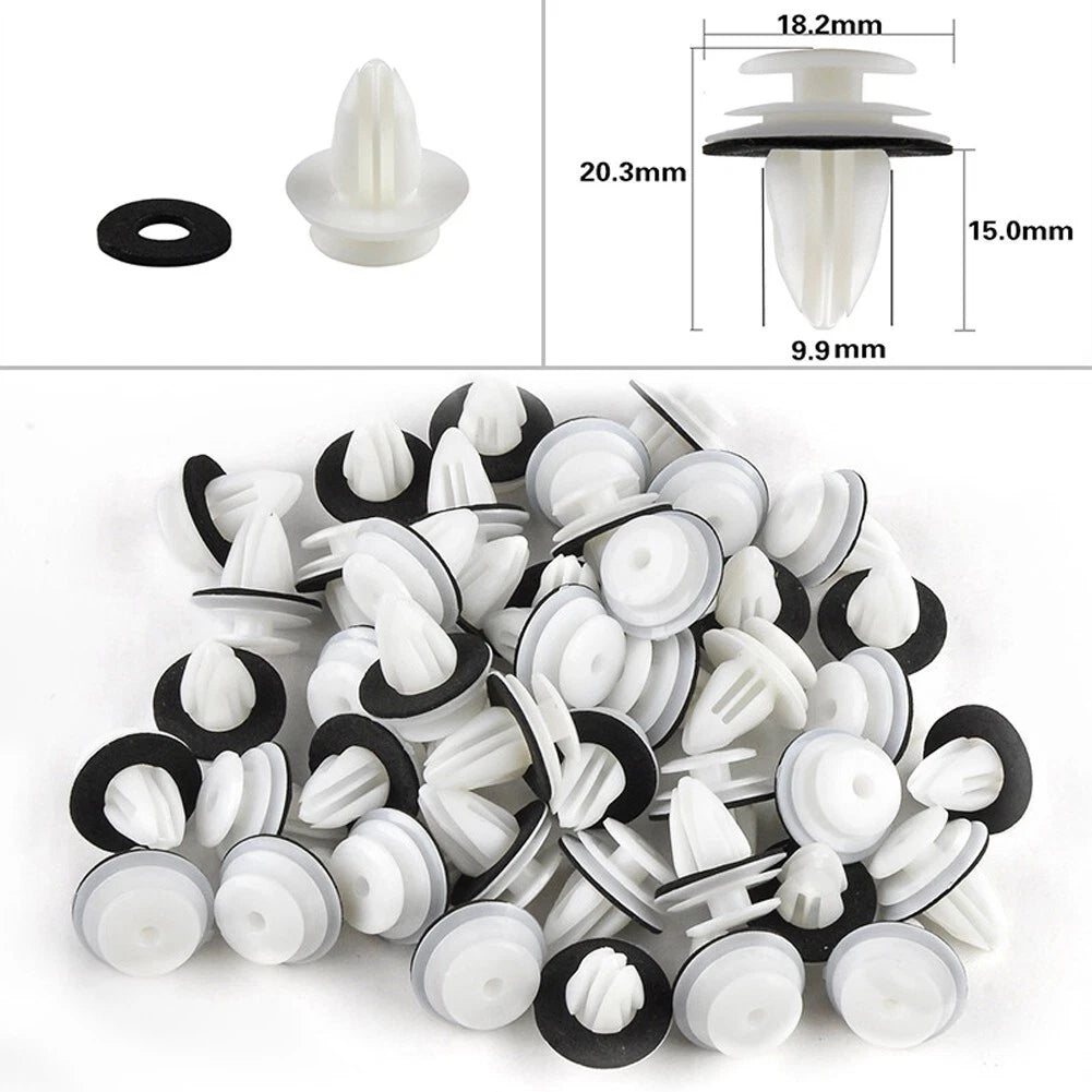 Car Body Plastic Push Pin Rivet Fasteners Screw Trim Moulding Bumper