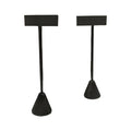 Slate Gray Leatherette Single Earring Display Store Showcase 5-1/2''
