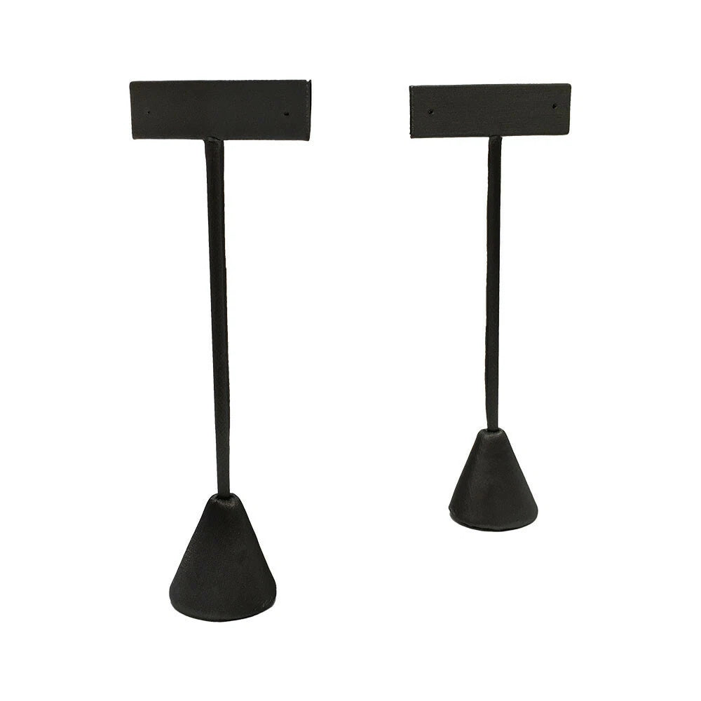 Slate Gray Leatherette Single Earring Display Store Showcase 5-1/2''