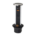 Waterproof 2 Plug Port Pull Up Power Bar Outlet Receptacle Dual Usb