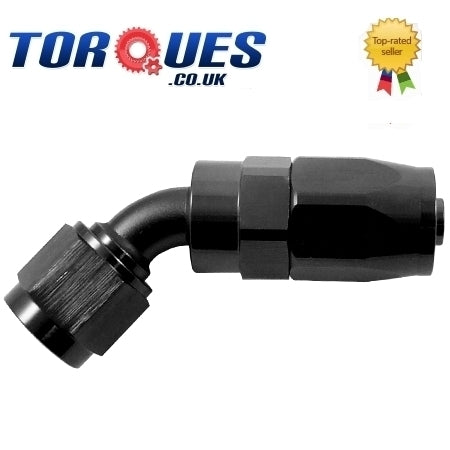 An-12 An12 45 Degree Fastflow Stealthblack Hose Fitting