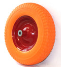 15" Flat Free Wheel Barrow Wheelbarrow Tire Solid Foam 5/8 Axle For