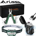 Flissa 12 In 1 Multitool Plier Waterproof Led Headlamp Windproof