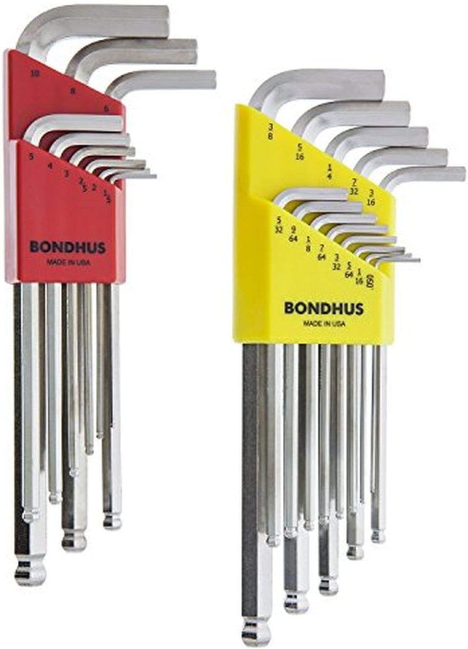 Bondhus 22pc Ball End Hex Key L-Wrench Set