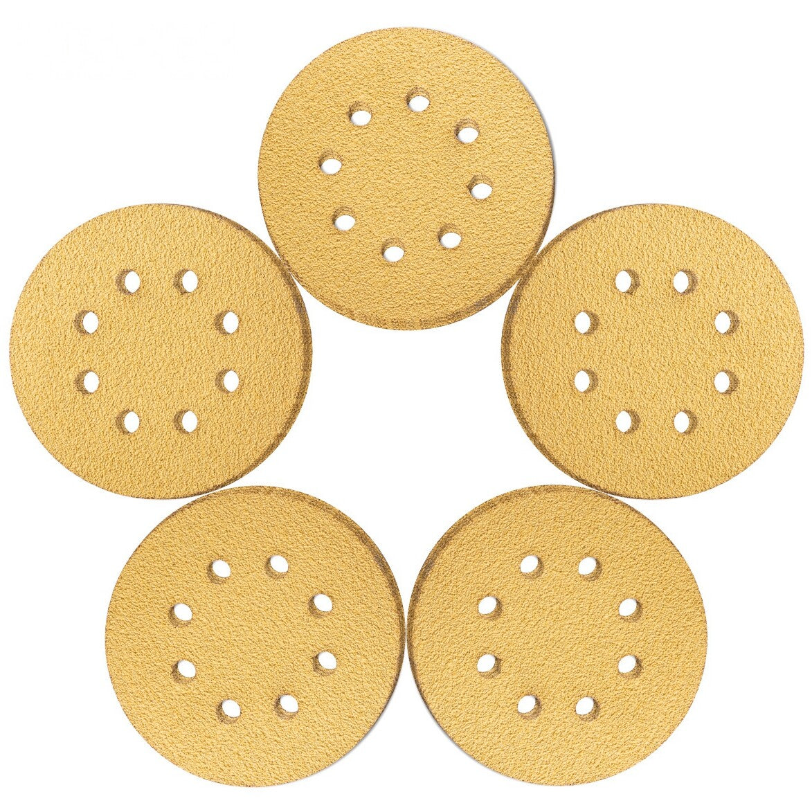 5in Sanding Discs 60-320 Grit Hook Loop by Unbranded