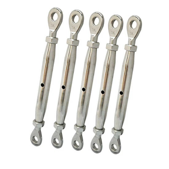 Closed Body Eye Eye 3/16" Turnbuckle 316 Stainless Steel 200 Lbs Wll