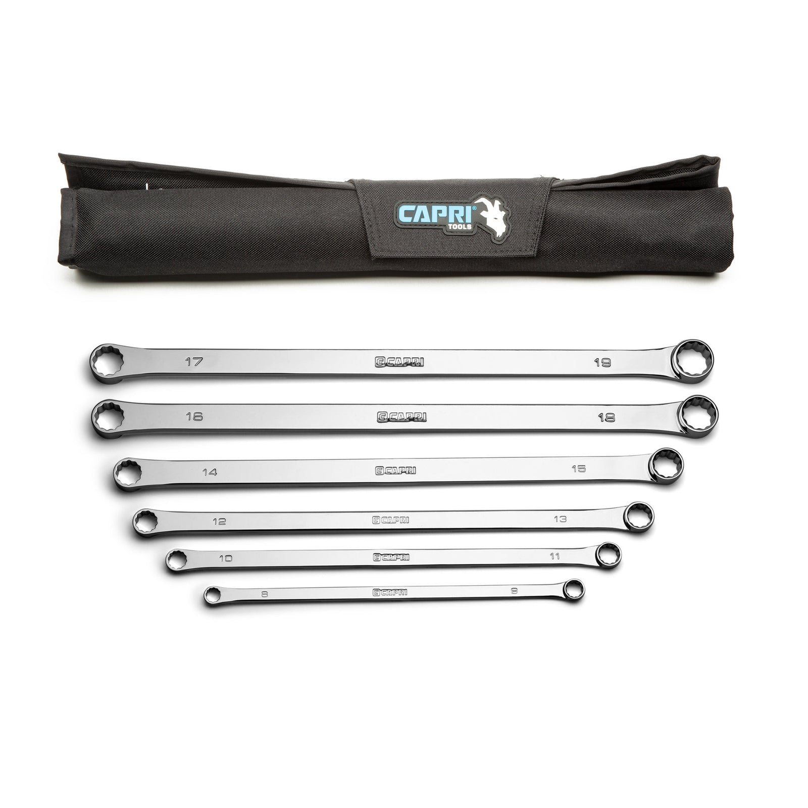 Capri Tools 0 Degree Offset Extra Long Box End Wrench Set - Metric, 6-Piece by Capri Tools