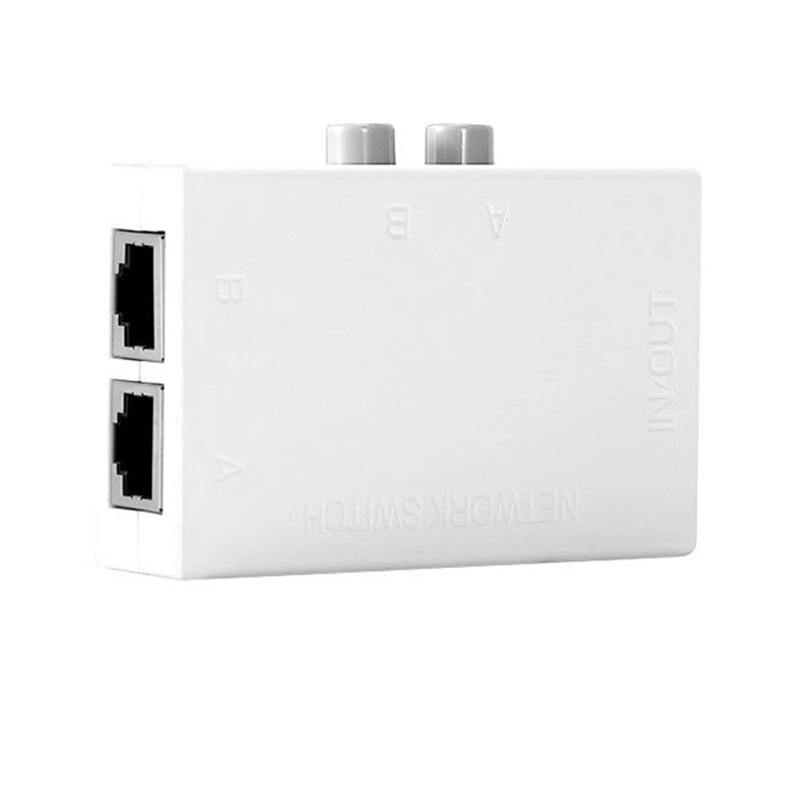 2 Ports Portable Rj45 Network Hand Manual Ab Sharing Switch Box