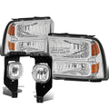 For 05-07 Superduty Chrome Amber Headlight+trun | Built Supply Co