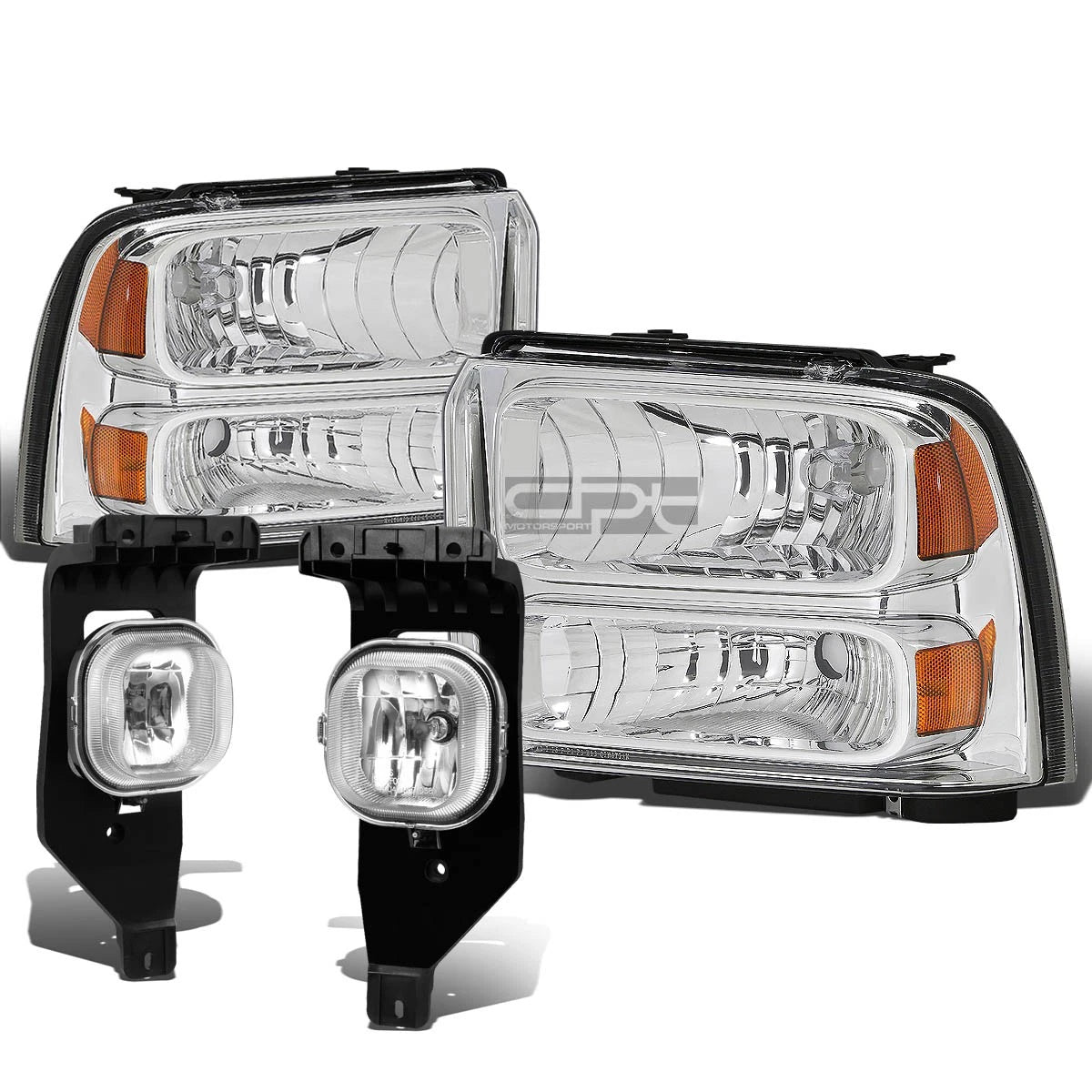 For 05-07 Superduty Chrome Amber Headlight+trun | Built Supply Co