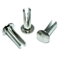 Bifurcated Rivets Split Leg Nickel Plated 3/8" X No 11