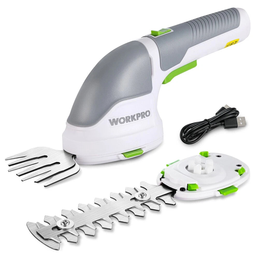 Cordless Grass Shear & Shrubbery Trimmer -2 In 1 Handheld Electric