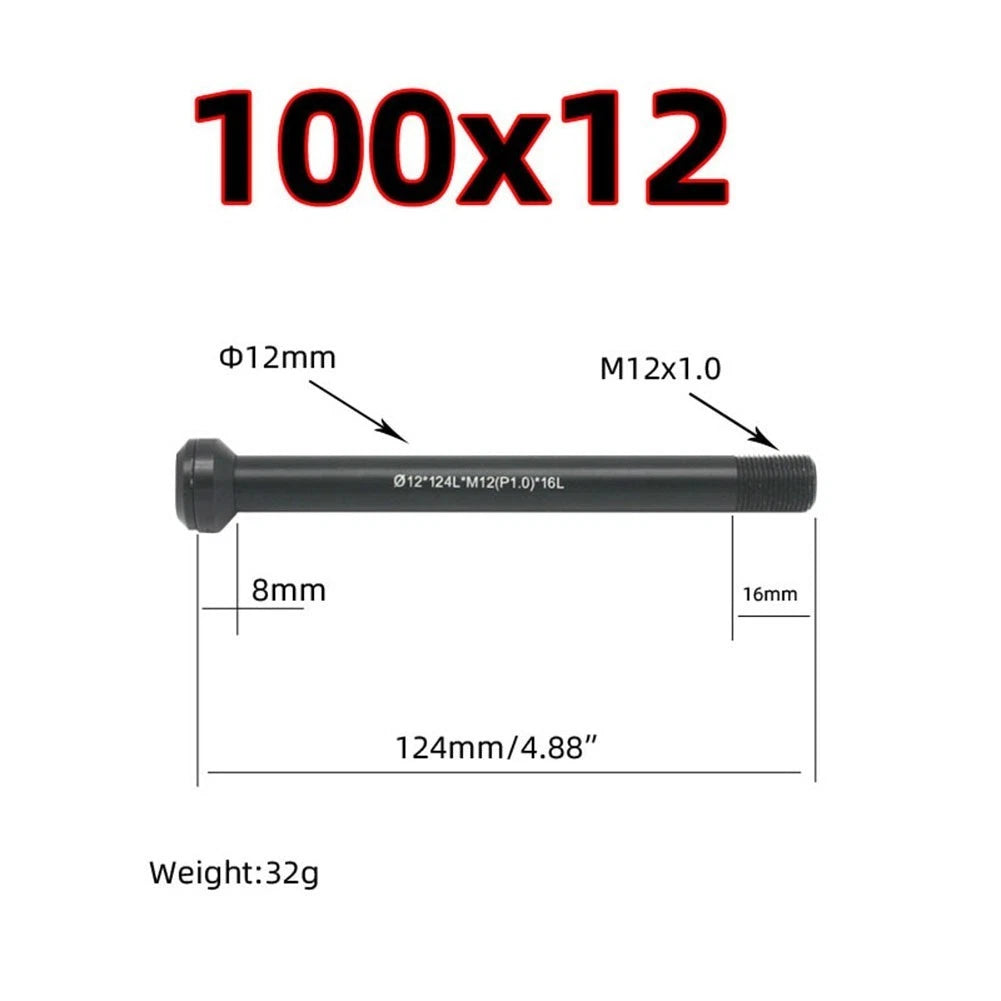 Thru Axle Lever Aluminum Alloy Bicycle Bike Black
