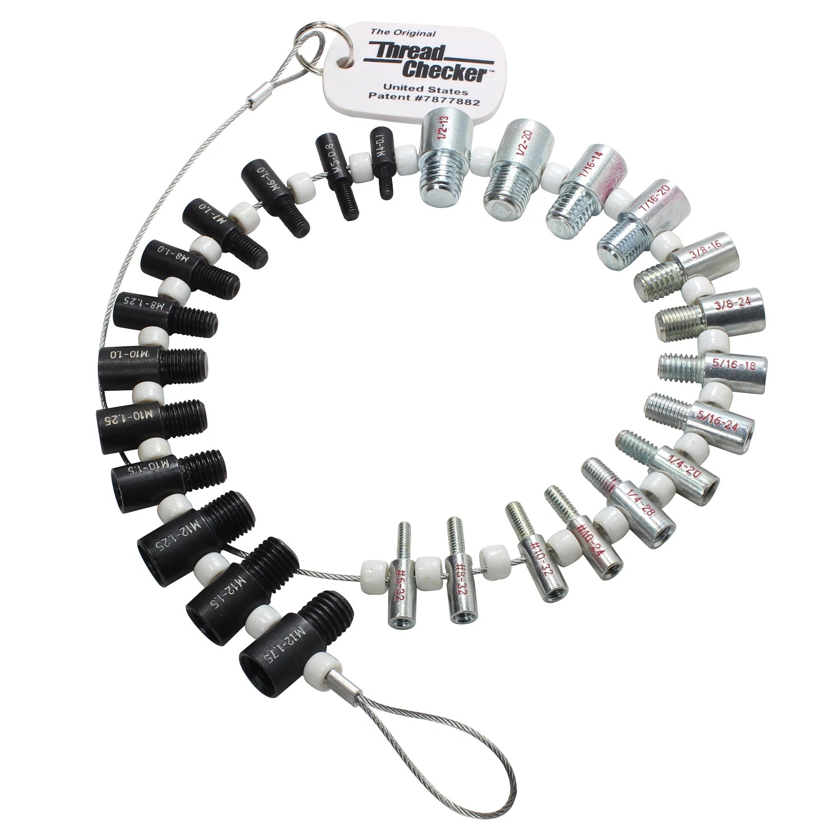 Thread Checker Combo Metric Inch & Sae Bolt, Nut Gauges 6-32 - 1/2,
