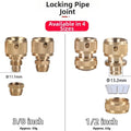 Swivel Joint For Garden Irrigation Brass Quick Connect Screw And