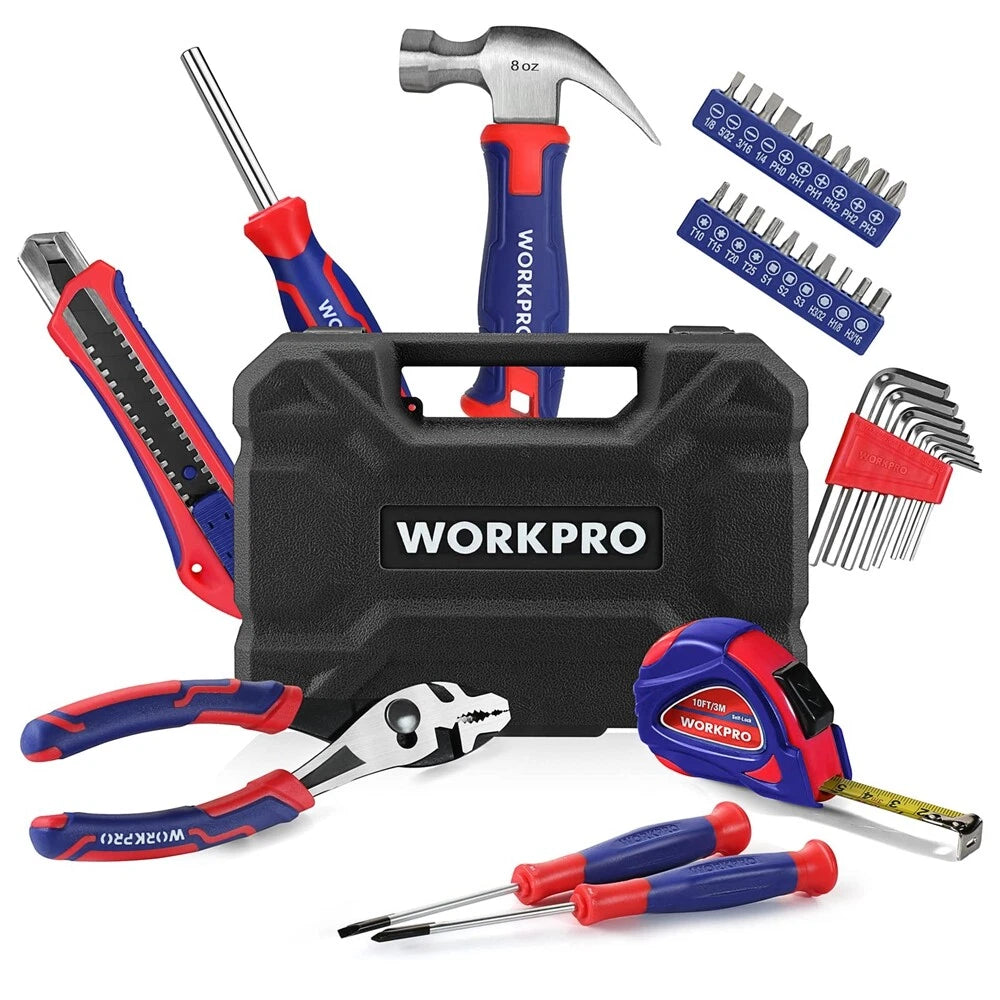 Workpro 35-pieces Hand Tool Set General Household Tool Kits Basic