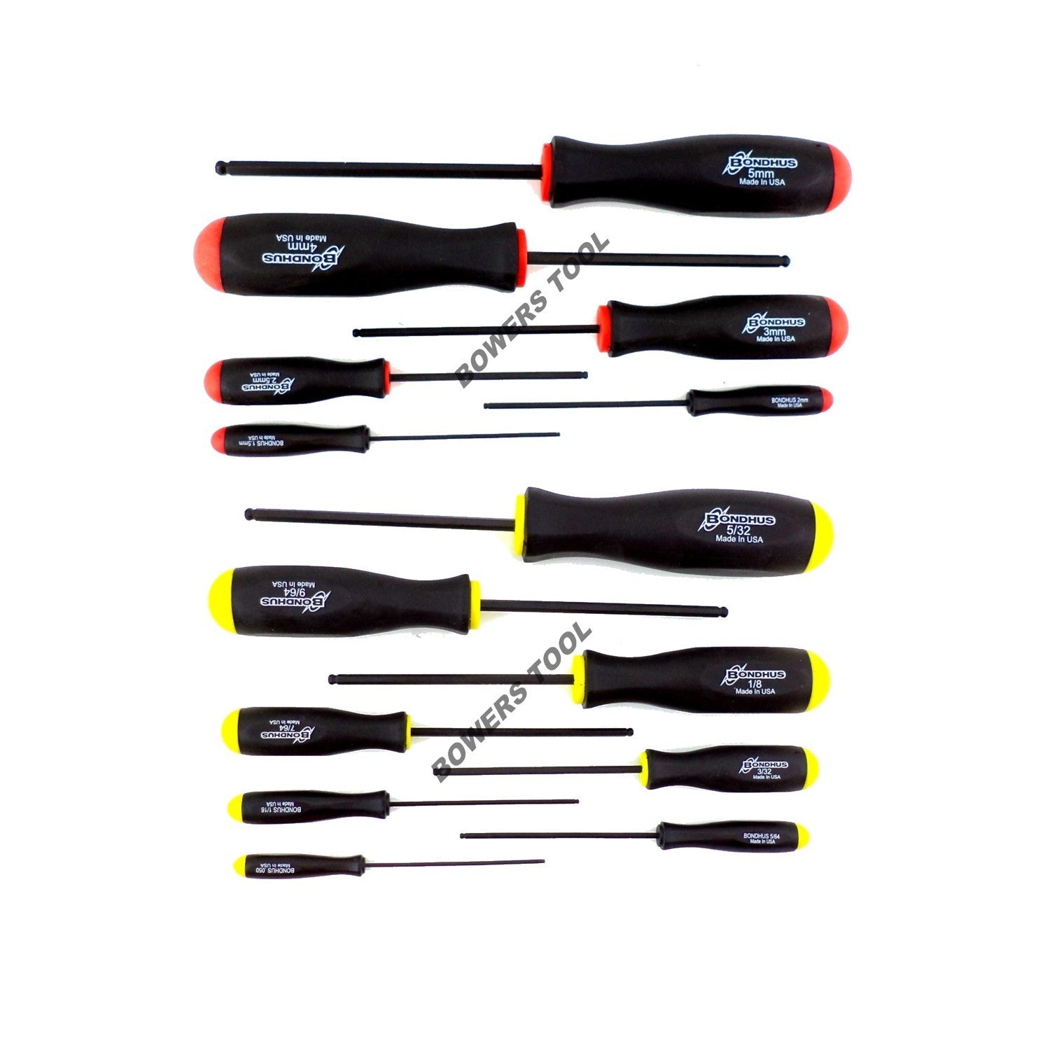 Bondhus 14pc Ball End Hex Screwdriver Set