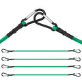 WORKPRO 4PC 24" Bungee Cord Superior Rubber Heavy Duty Strap Strong Elastic Rope
