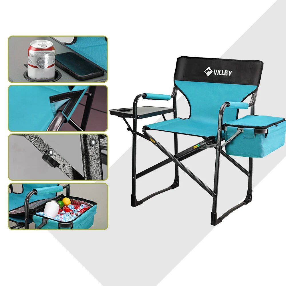 Villey Heavy Duty Portable Directors Chair Folding | Built Supply Co