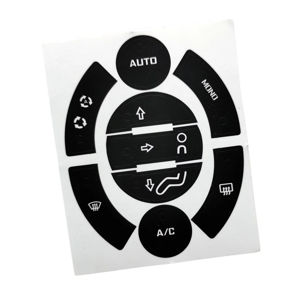 Ac Control Button Repair Decal For 308/3008/5008 Vinyl For Long