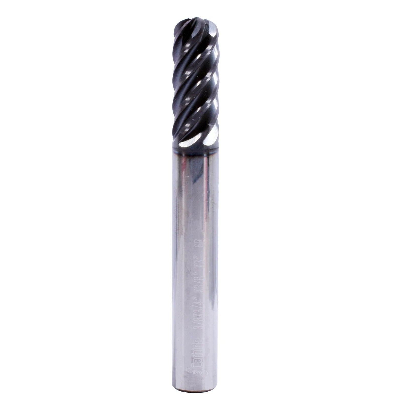 1/2" Dia 3/4" Loc 6 Flute Ball Nose Carbide End Mill For High Steel