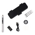 Usb Rechargeable Cordless Soldering Iron Kit With Lcd And Cleaning