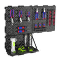WORKPRO 16"x 16” Metal Peg Board 3PC Foldable Pegboard Steel Panel w/Round Holes