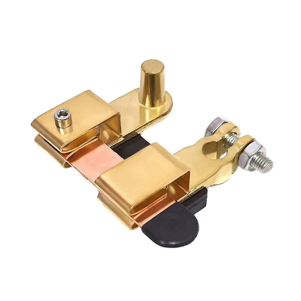 Car Battery Disconnect Switch 11 To 13mm Brass Negative Terminal Cut