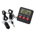 Dual Temperature Thermometer Hygrometer With Probe For Incubator