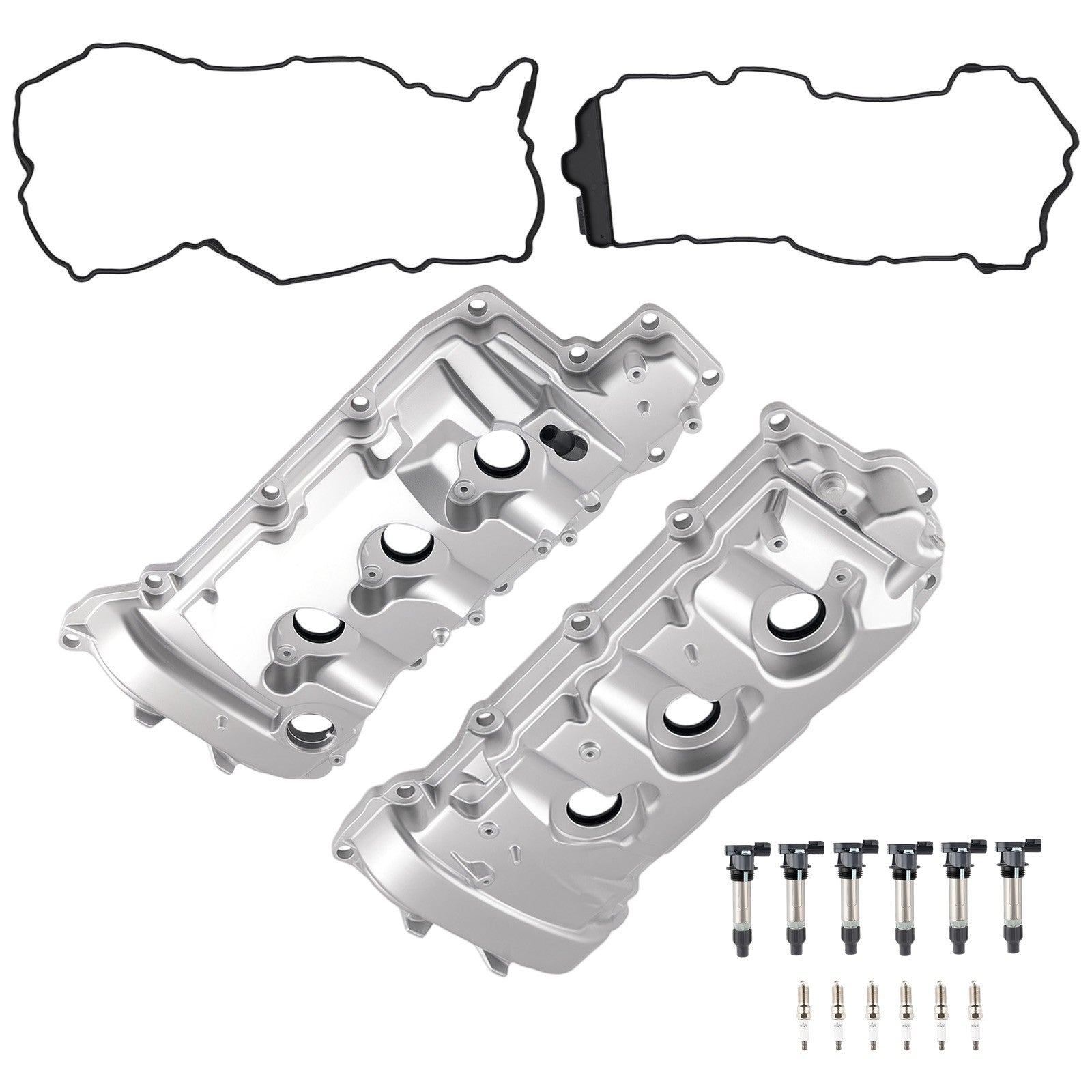 Valve Cover Set+Ignition Coils For Buick LaCrosse Enclave 3.6L V6