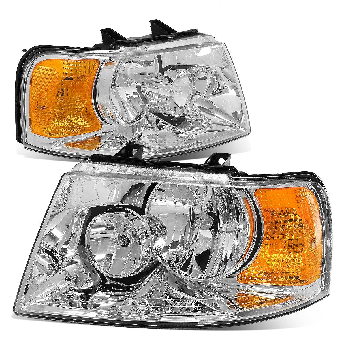 Fit 2003-2006 Ford Expedition Chrome Housing Amber | Built Supply Co