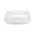 Tub Rectangular Vessel Bathroom Sink 18-3/4" X 13-1/4" X 5-1/2" White