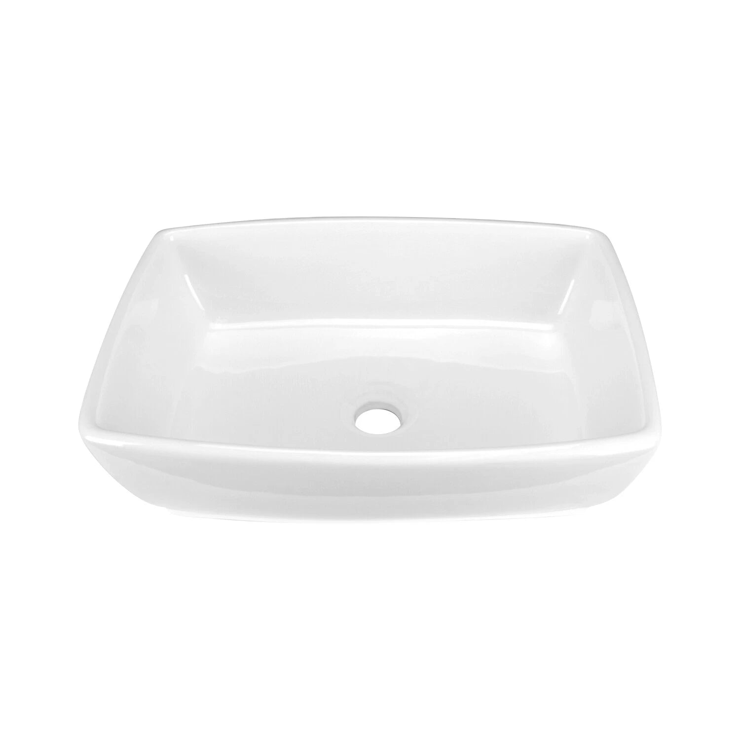 Tub Rectangular Vessel Bathroom Sink 18-3/4" X 13-1/4" X 5-1/2" White