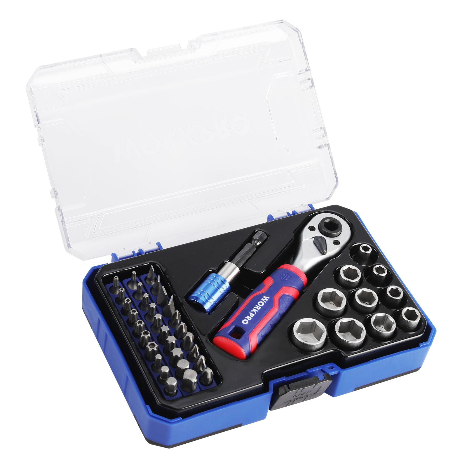 WORKPRO 4-Piece 1/4" Drive Master Socket Set by WORKPRO