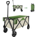 HAUSHOF Heavy Duty Utility Collapsible Wagon Folding Garden Beach Wagon 176 lbs