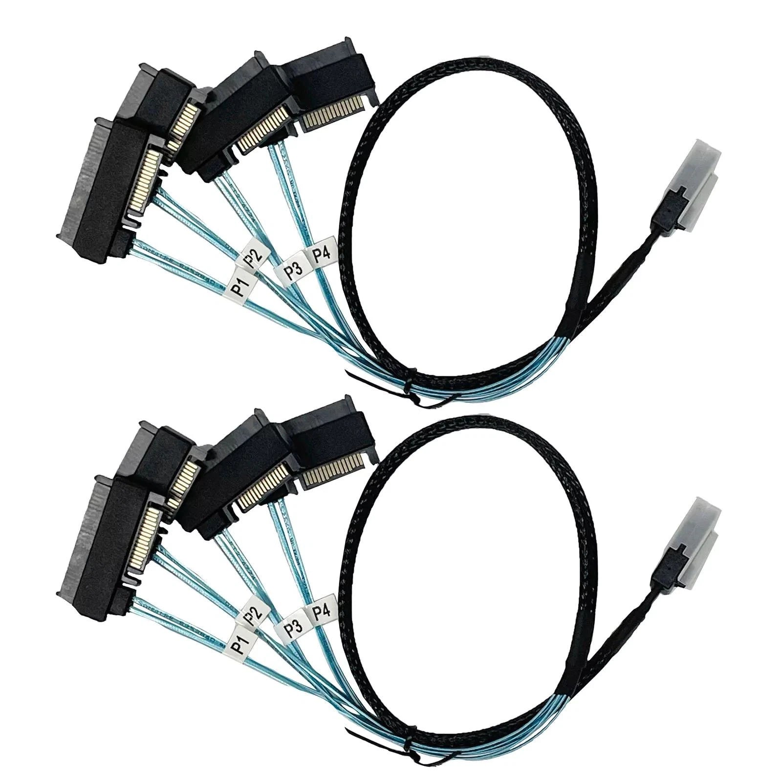 New Mini Sas 36p Sff-8087 To 4 X Sff-8482 0.5m Sata Connecting Cable
