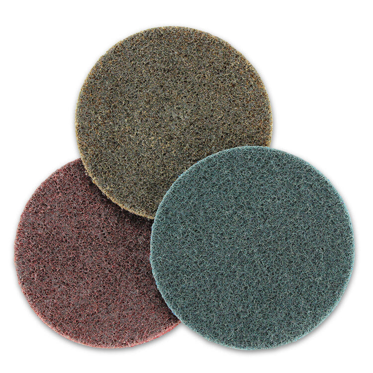 5" Hook and Loop Surface Conditioning Discs Variety Pack: Tan, Red