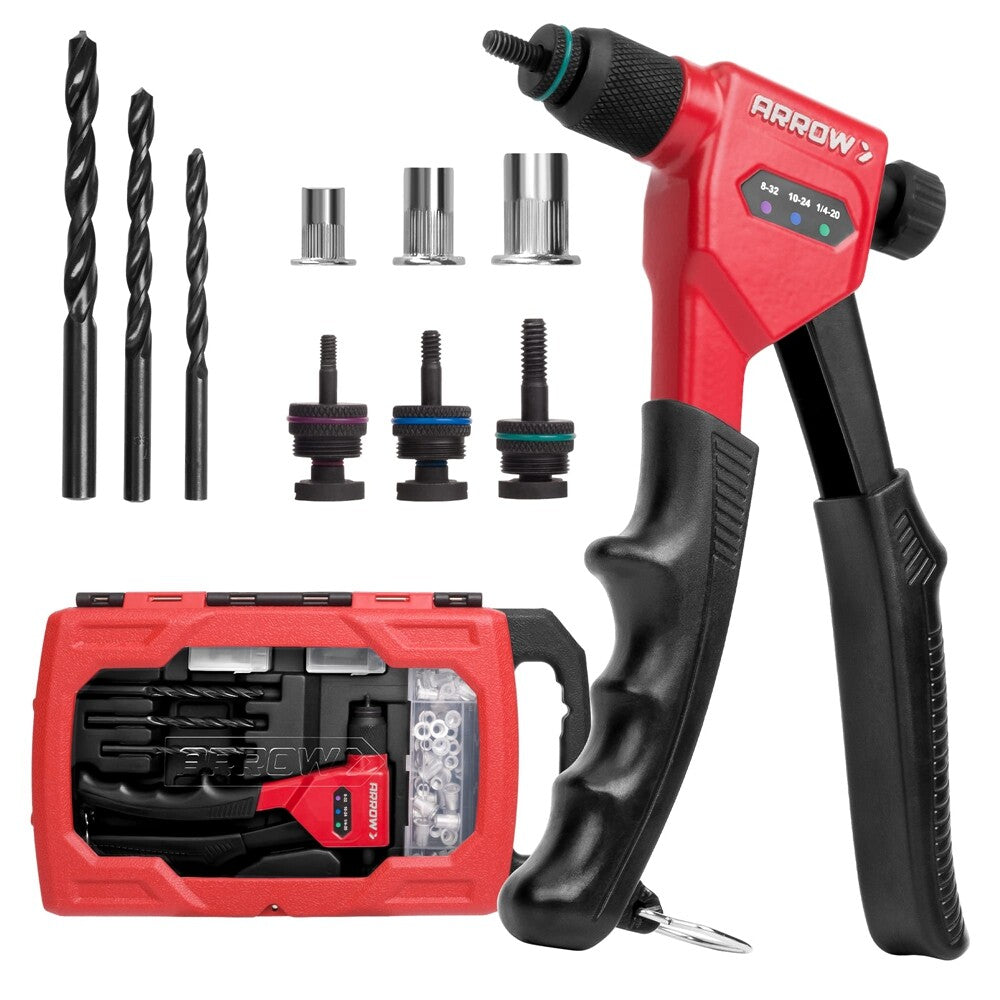Arrow Rivet Nut Tool 8" Rivet Nut Gun Kit by Arrow