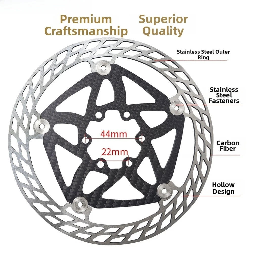 Carbon Fiber Disc Brake For Rotor For Mountain Road Bike 140 160 180mm