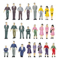 Model People Standing Train Layout Passenger Plastic Railway Accessory