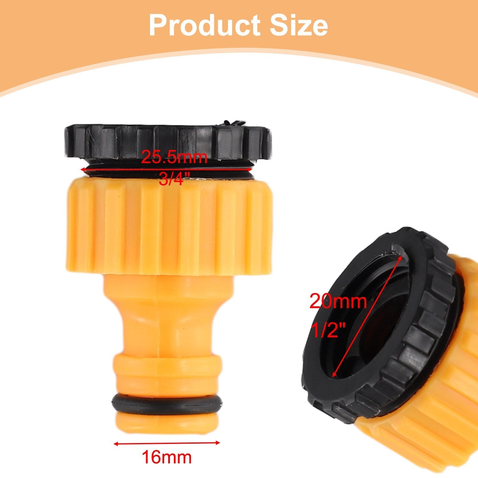 1* Tap Connector Hosepipe Hose Fitting Tap Connection  ABS Plastic UKOpens in a 