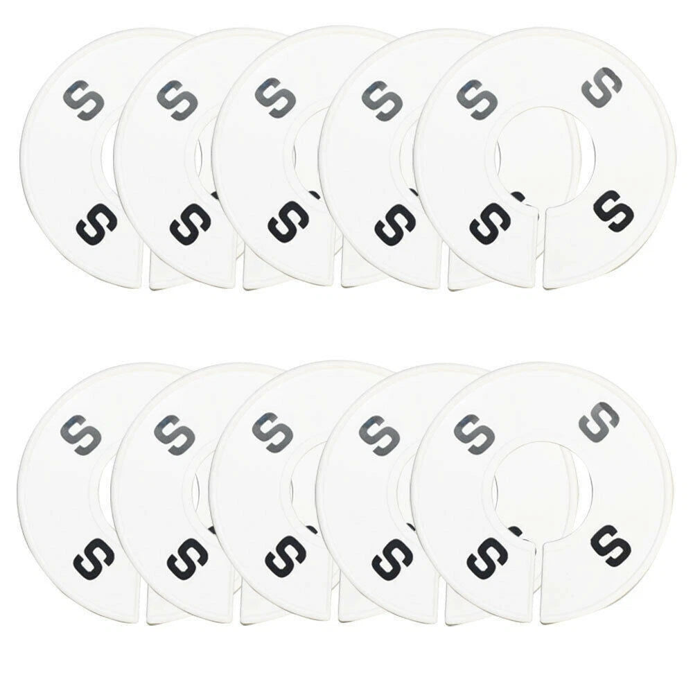 Rack Divider Size S Small White Round Ring Sizing Hanger Retail