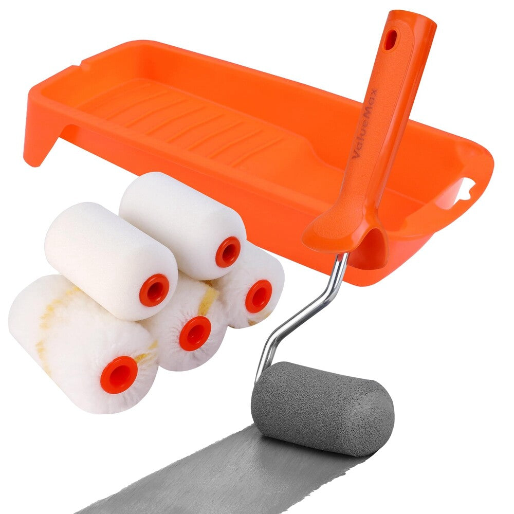 ValueMax 8PC 2.5" Mini Paint Roller Kit Foam Paint Roller Cover Paint