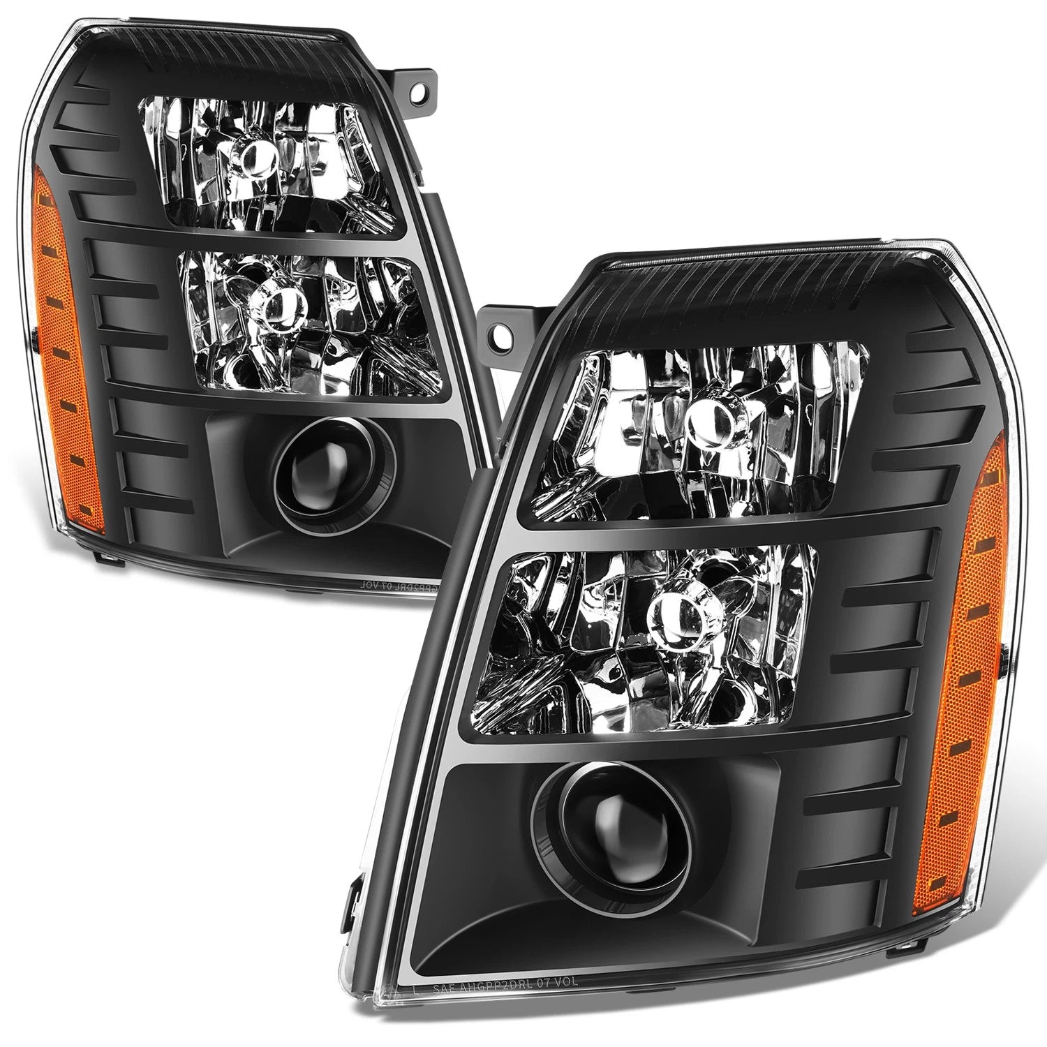 Fit 07-14 Cadillac Escalade Esv Ext Led Drl Black | Built Supply Co
