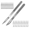 20xscalpel For Blades + 2xhandle Stainless Steel Diy Cutting Pcb