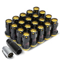 Aluminum Gold 16 Lug+4 Rim Lock Nuts+adapter | Built Supply Co